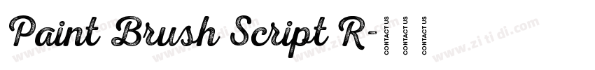 Paint Brush Script R字体转换